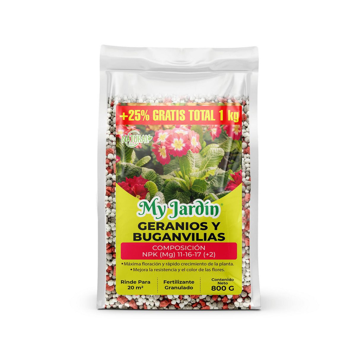  - Fertilizante para Geranios y Buganvilias 800gr