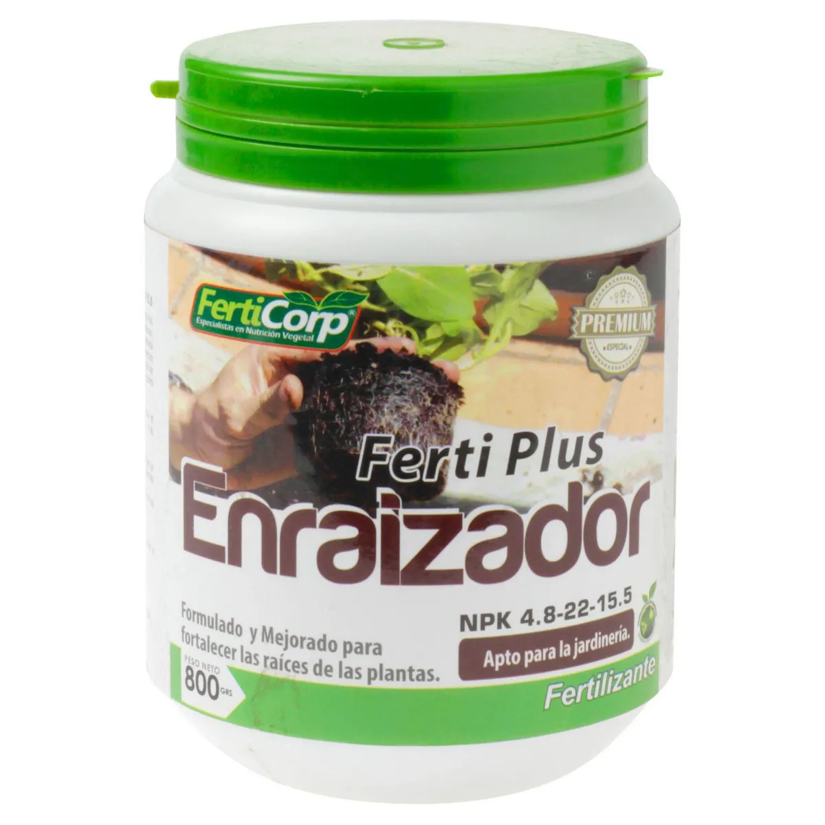FERTICORP - Fertilizante Enraizador 800gr Nitrógeno, fosforo y potasio 9 cm14.5 cm9 cm
