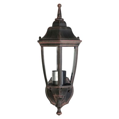 Farol de pared aluminio negro 1 luz