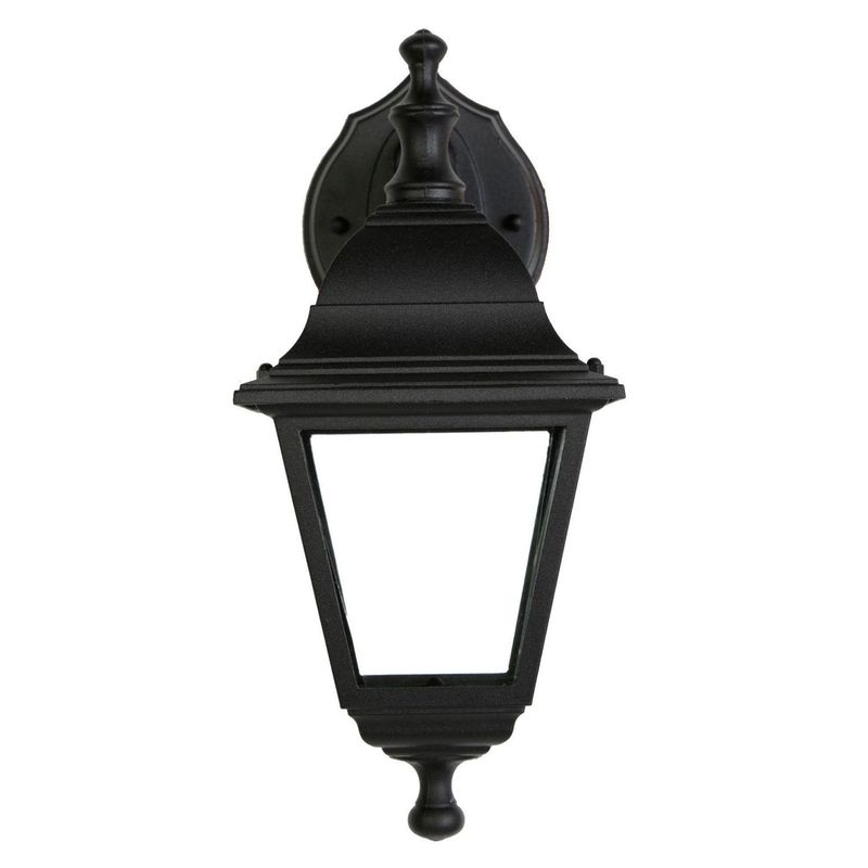 JUST HOME COLLECTION - Farol de pared aluminio negro 1 luz