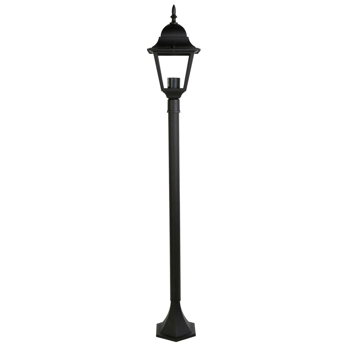 JUST HOME COLLECTION - Farol poste aluminio negro 1 luz