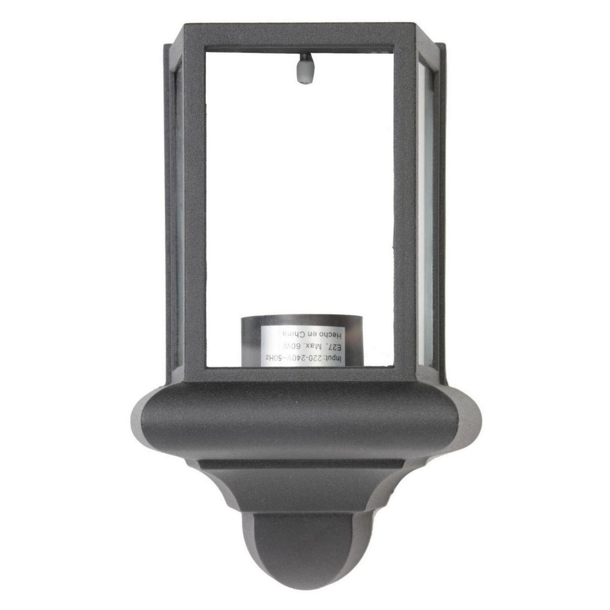 JUST HOME COLLECTION - Farol de Pared Aluminio Negro 1 Luz