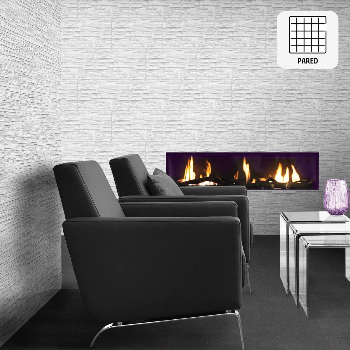 SAN LORENZO - Cerámica Blanco Rústico 27x46cm 1.70 m2 Fachaleta blanca