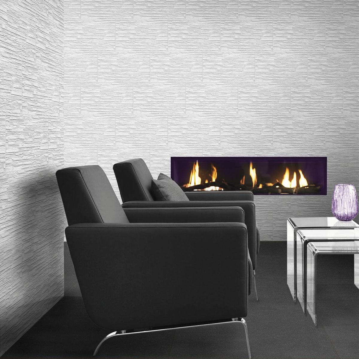 SAN LORENZO - Cerámica Blanco Rústico 27x46cm 1.70 m2 Fachaleta blanca