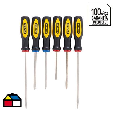 Set Desarmador 6 Piezas Stanley