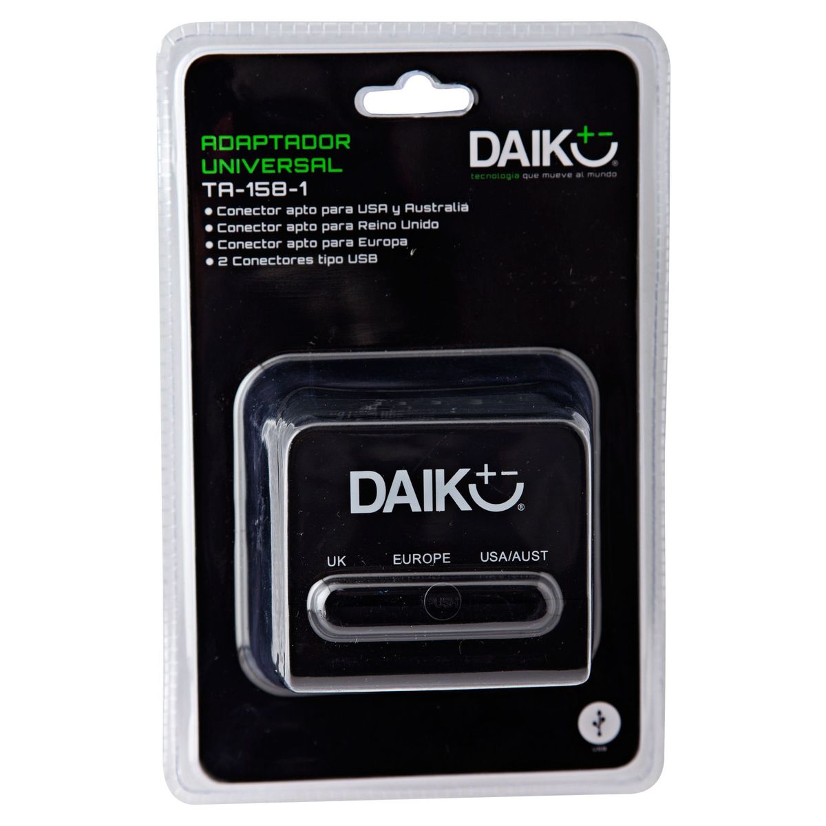 DAIRU - Adaptador Universal con Enchufe