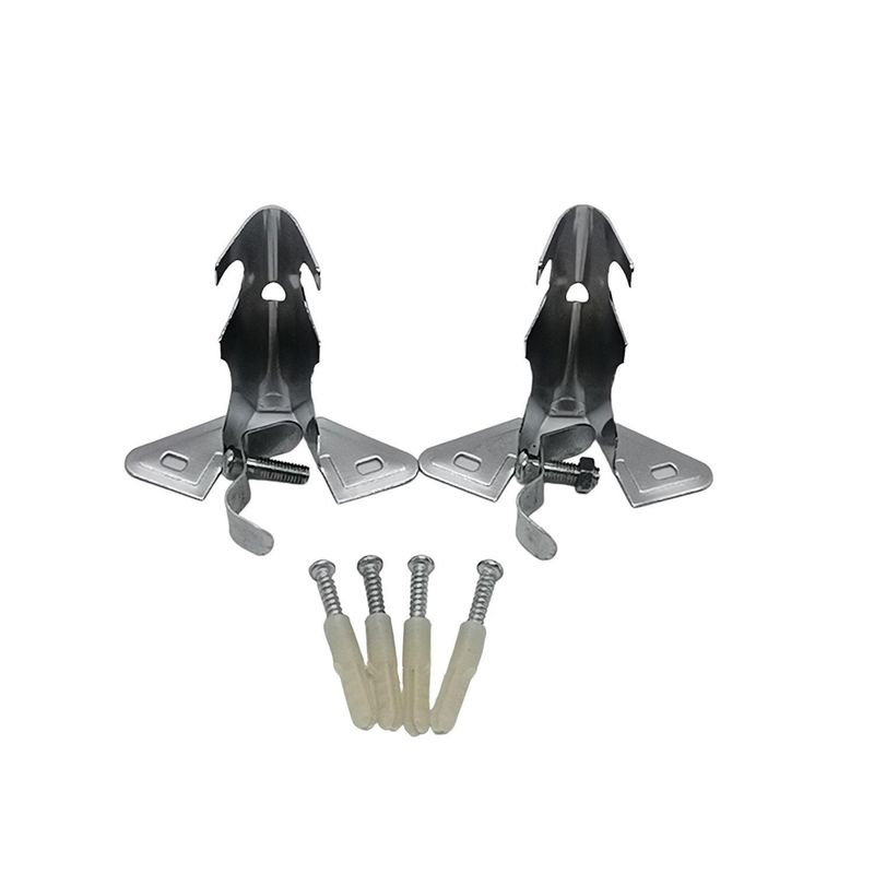 METALHSA - Soporte Simple Pared Plateado 12mm