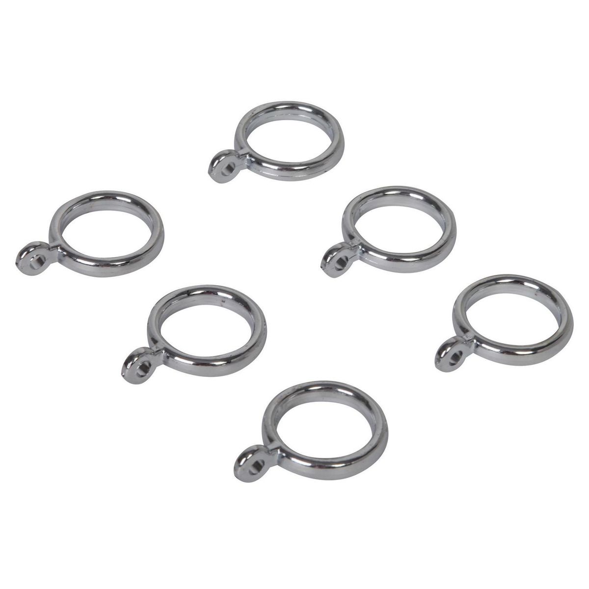 METALHSA - Set de 10 argollas cromadas para barra 12mm