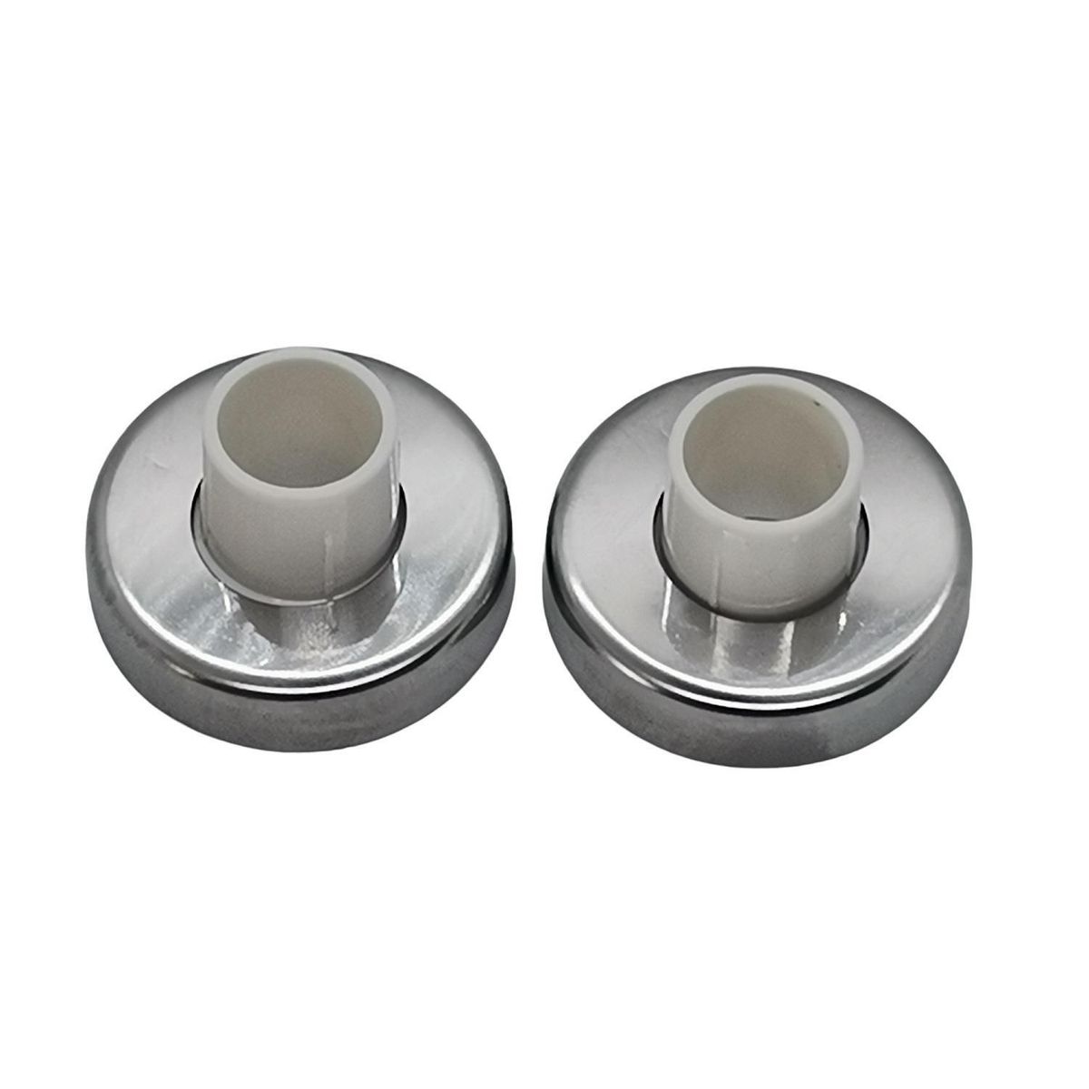 METALHSA - Soporte Lateral c/tapa acero inoxibable 28mm (2un)