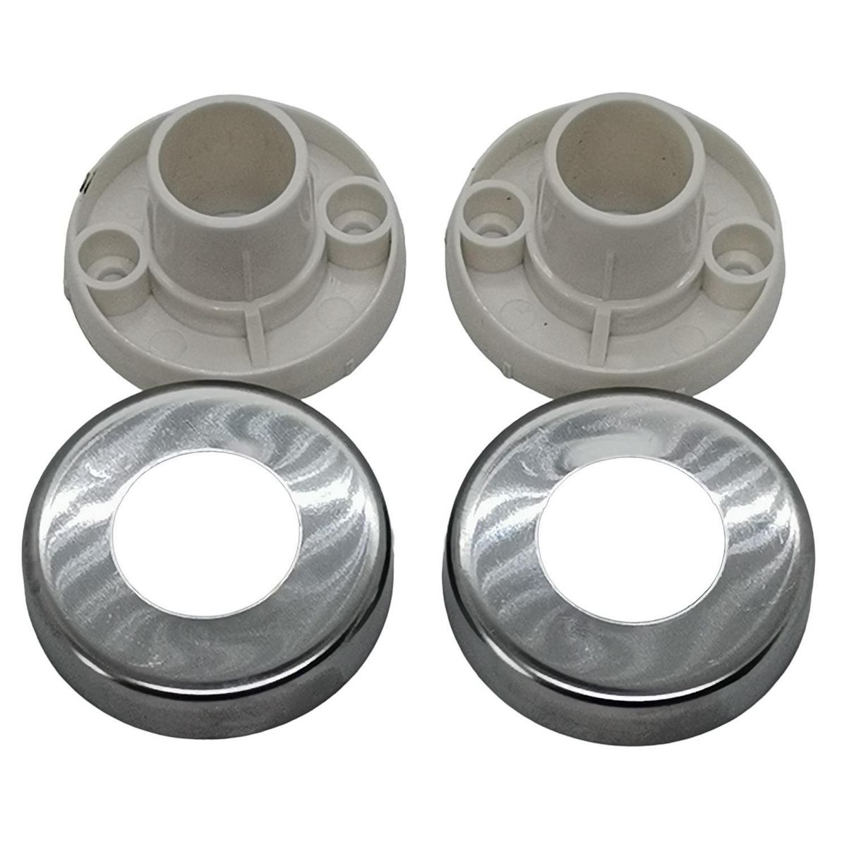 METALHSA - Soporte Lateral c/tapa acero inoxibable 28mm (2un)