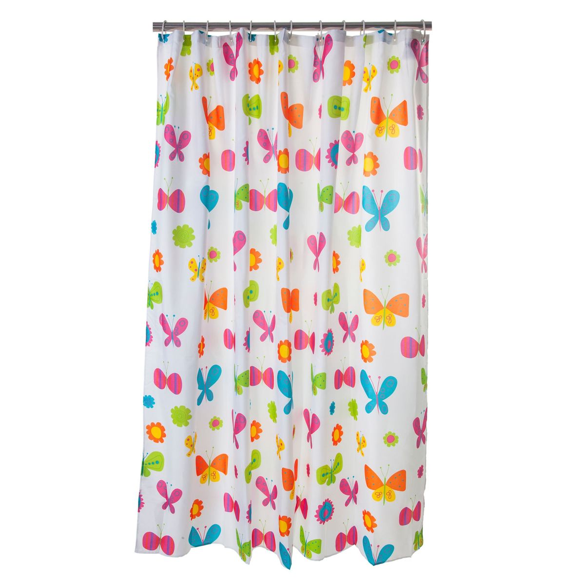 JUST HOME COLLECTION - Cortina de baño Mariposas 178x180cm