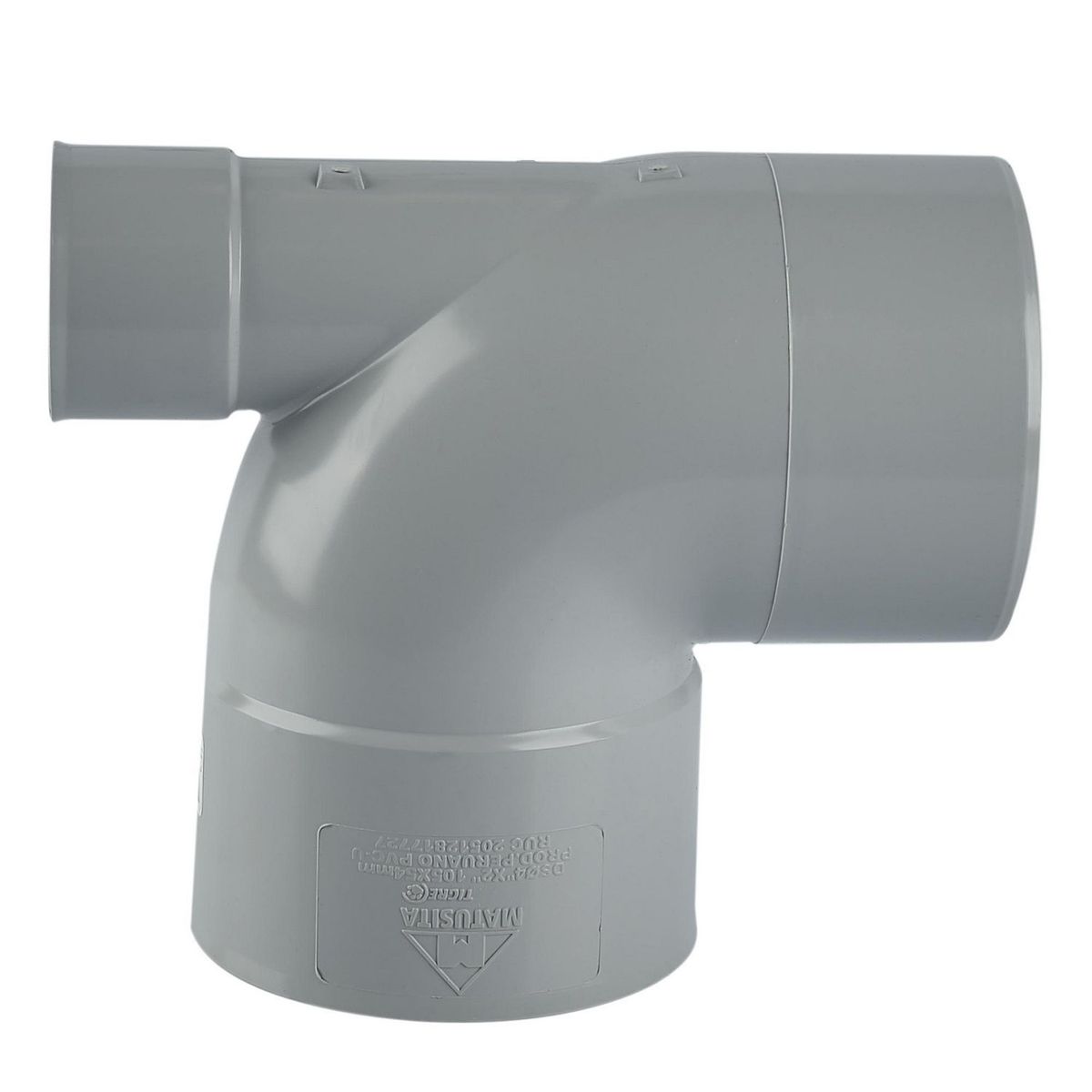 MATUSITA TIGRE - Codo Ventilación PVC 90° 4" a 2" SP Desagüe