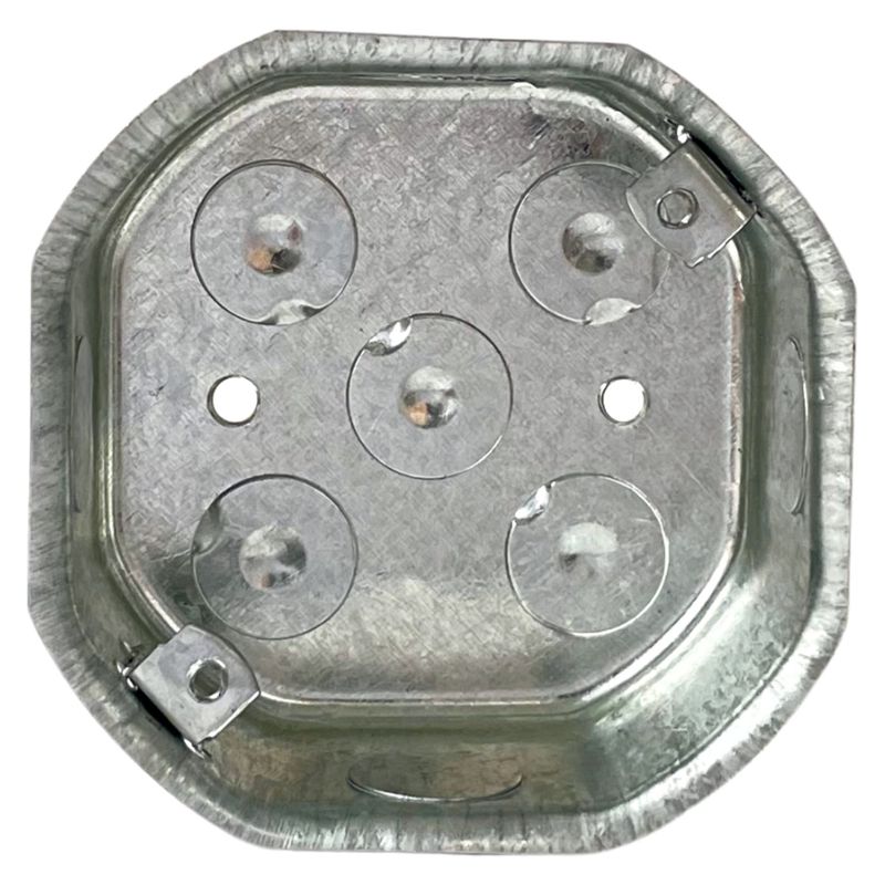JORMEN - Caja de paso octogonal 10x10cm liviana Jormen Acero
