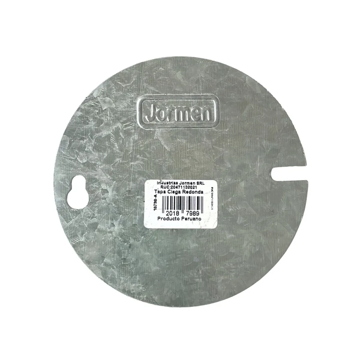 JORMEN - Tapa Ciega Redonda Pesada 10.5x10.5cm