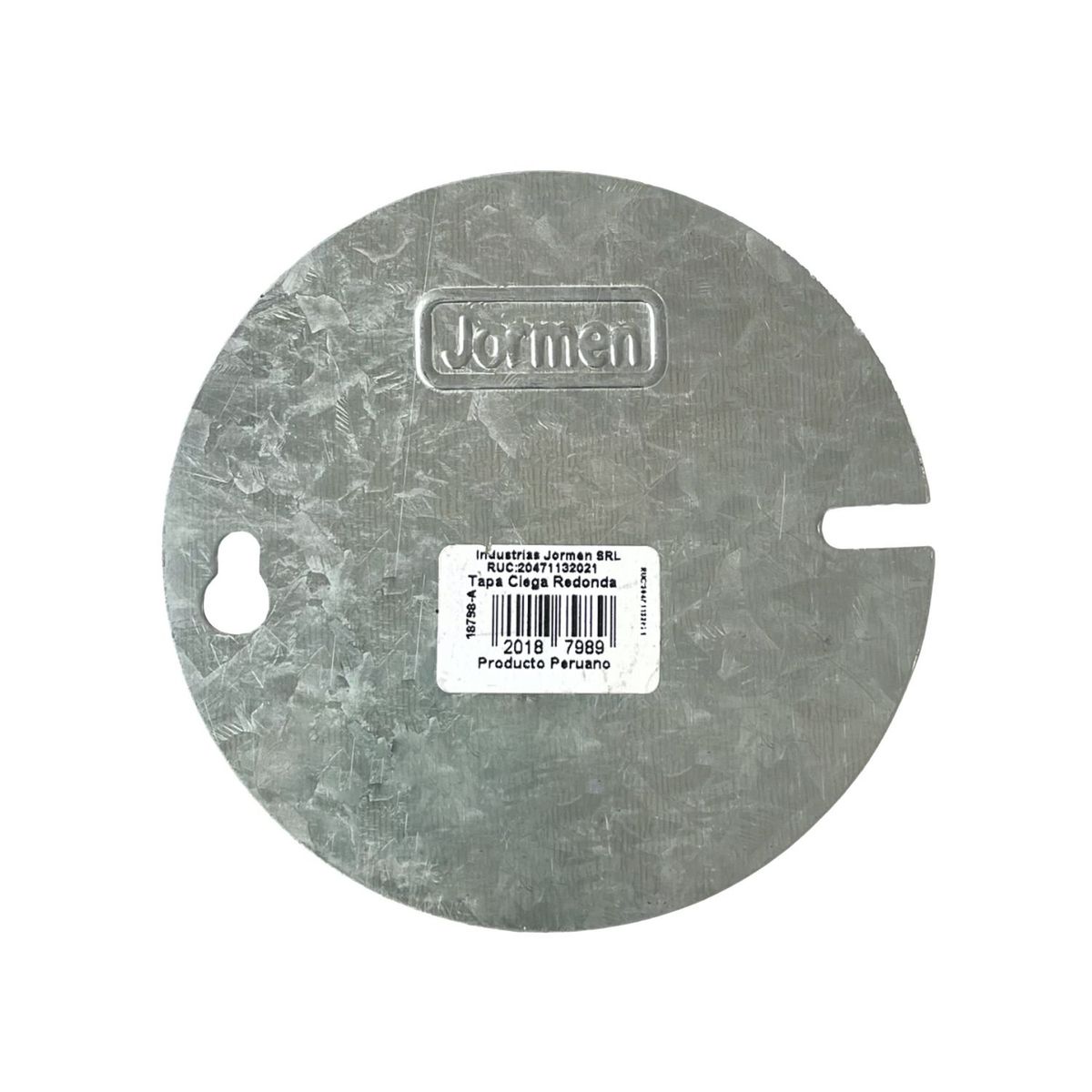 JORMEN - Tapa Ciega Redonda Pesada 10.5x10.5cm