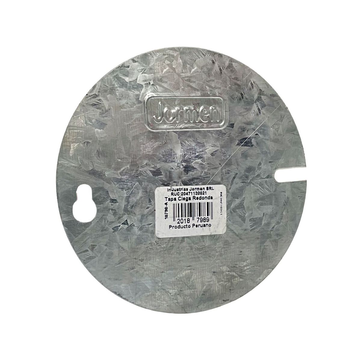 JORMEN - Tapa Ciega Redonda Pesada 10.5x10.5cm