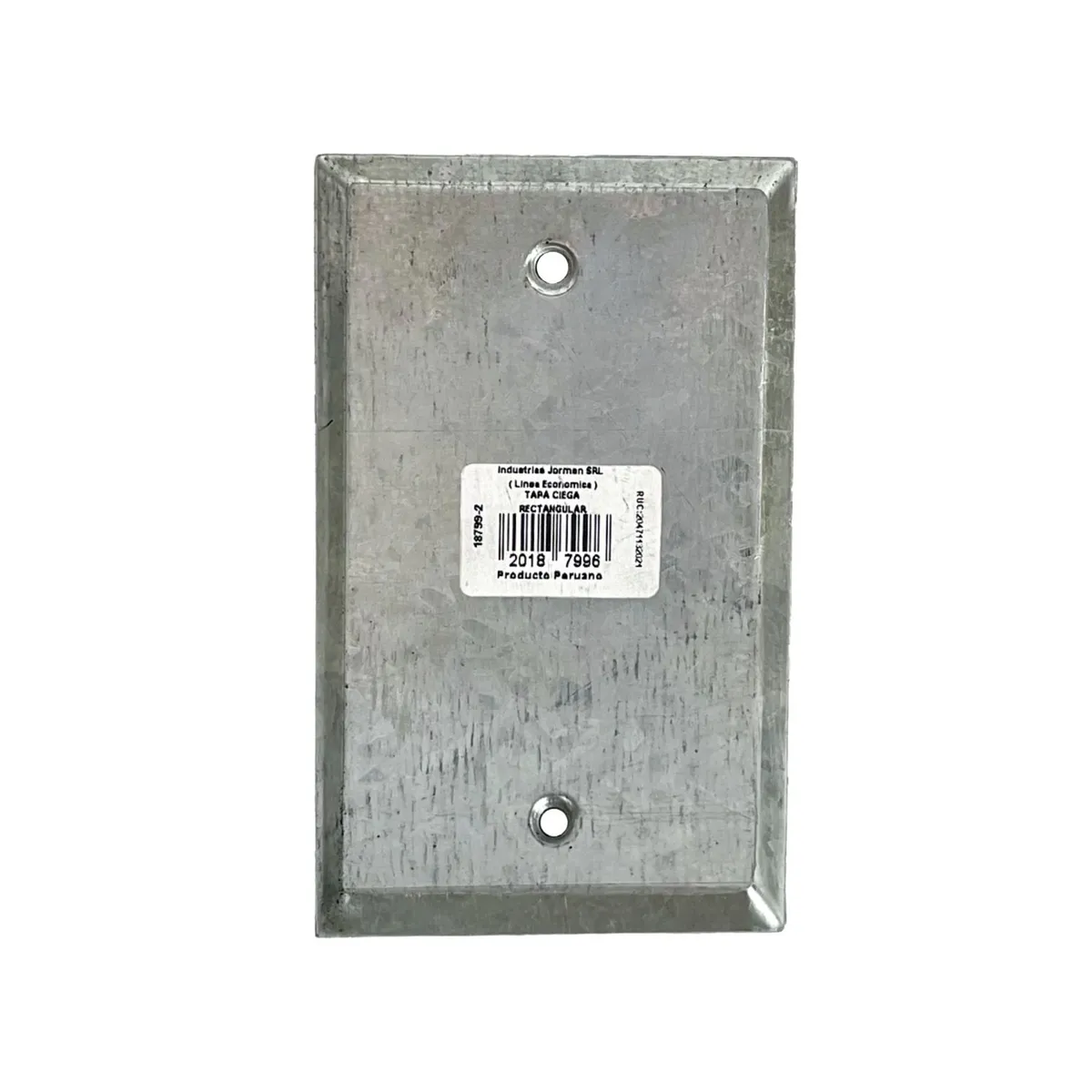 JORMEN - Tapa Ciega Rectangular Pesada 7.1x11.6cm