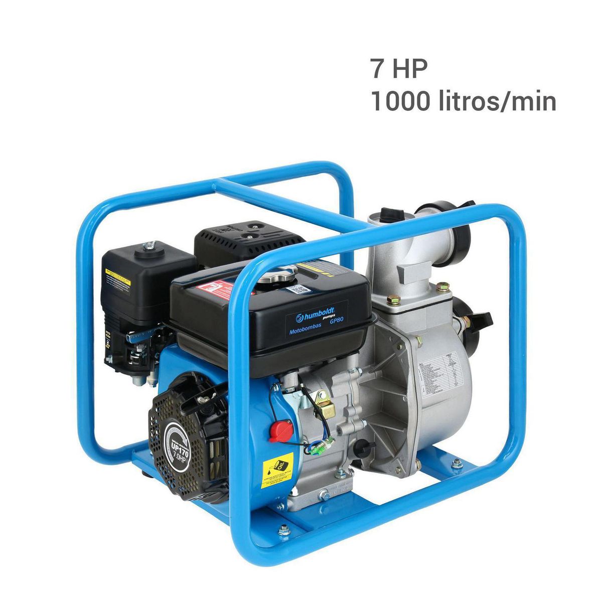 HUMBOLDT - Motobomba a Gasolina 3" 7 HP 1000L/min