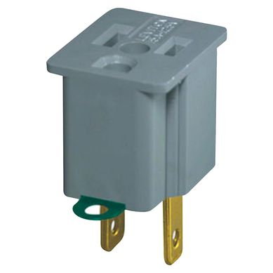 Adaptador 3 a 2 Color Gris Leviton