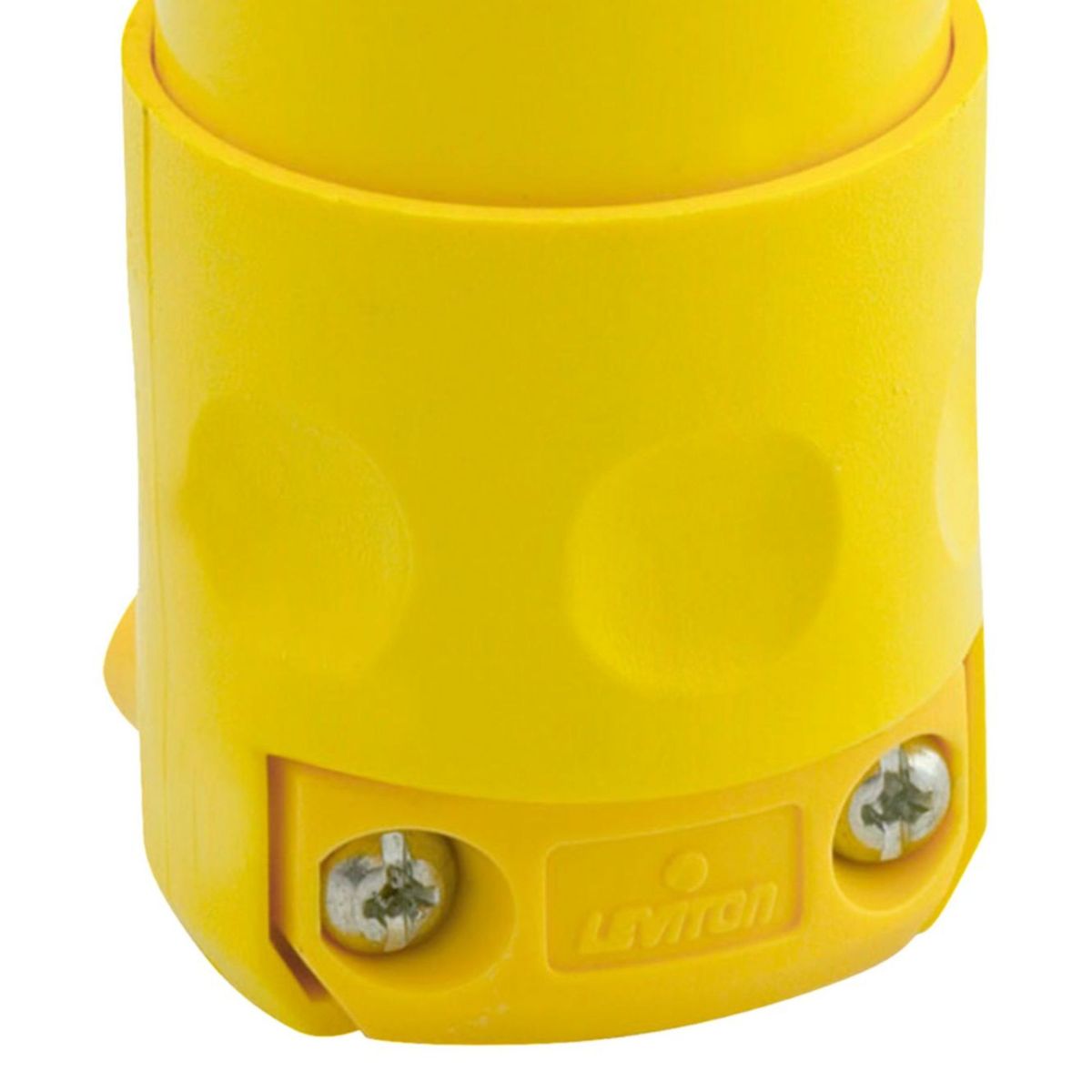 LEVITON - Conector Aereo 2P+T Amarillo