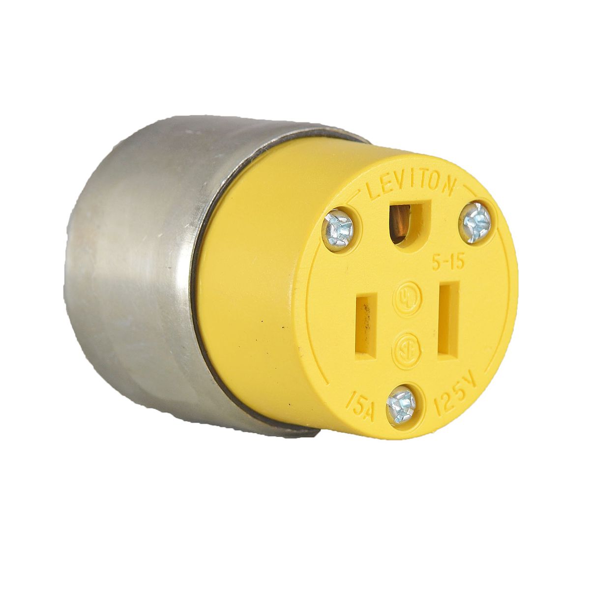LEVITON - Conector Aereo Blindado 2P+T 15A 125V
