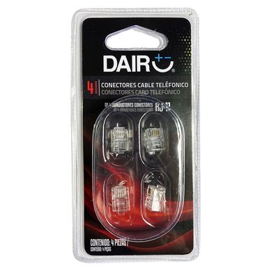 Conectores RJ11 x 4 Und