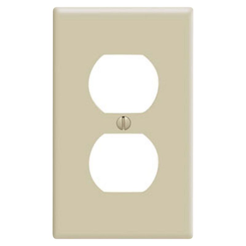 LEVITON - Placa Doble Doble Marfil