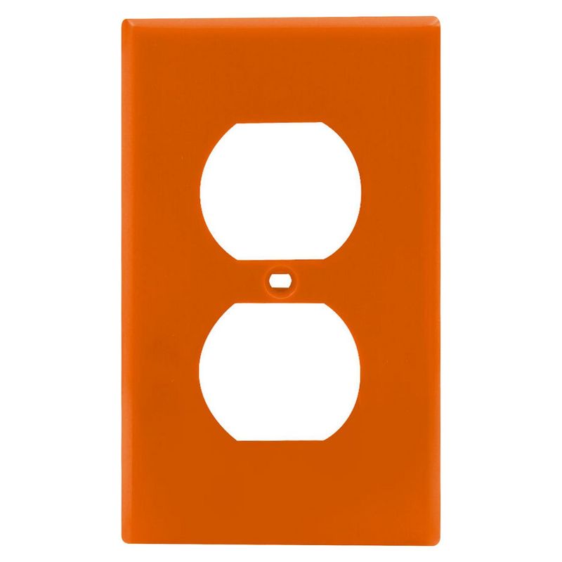 LEVITON - Placa Doble Naranja Leviton