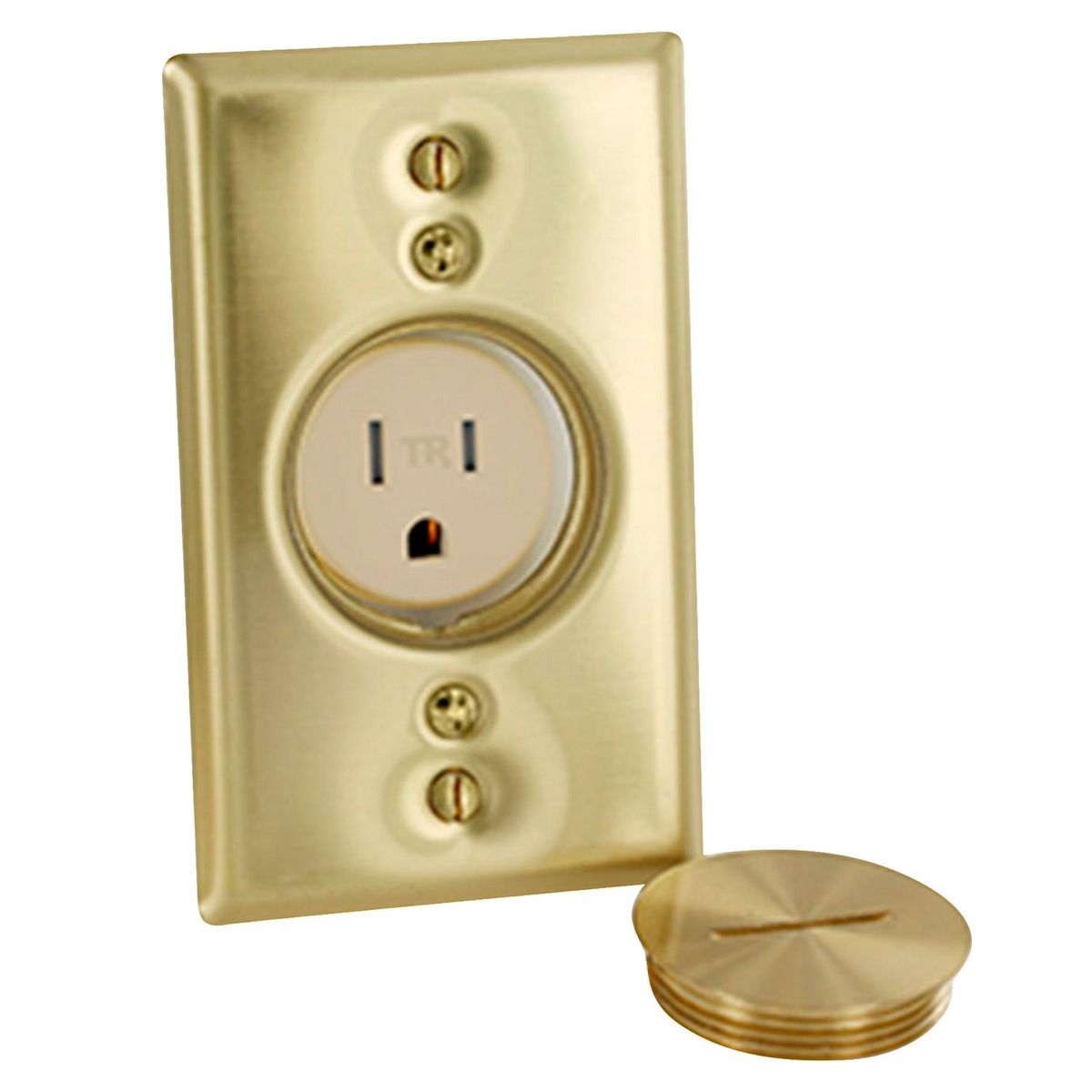 LEVITON - Tomacorriente Leviton simple Hermética P/Piso Bronce