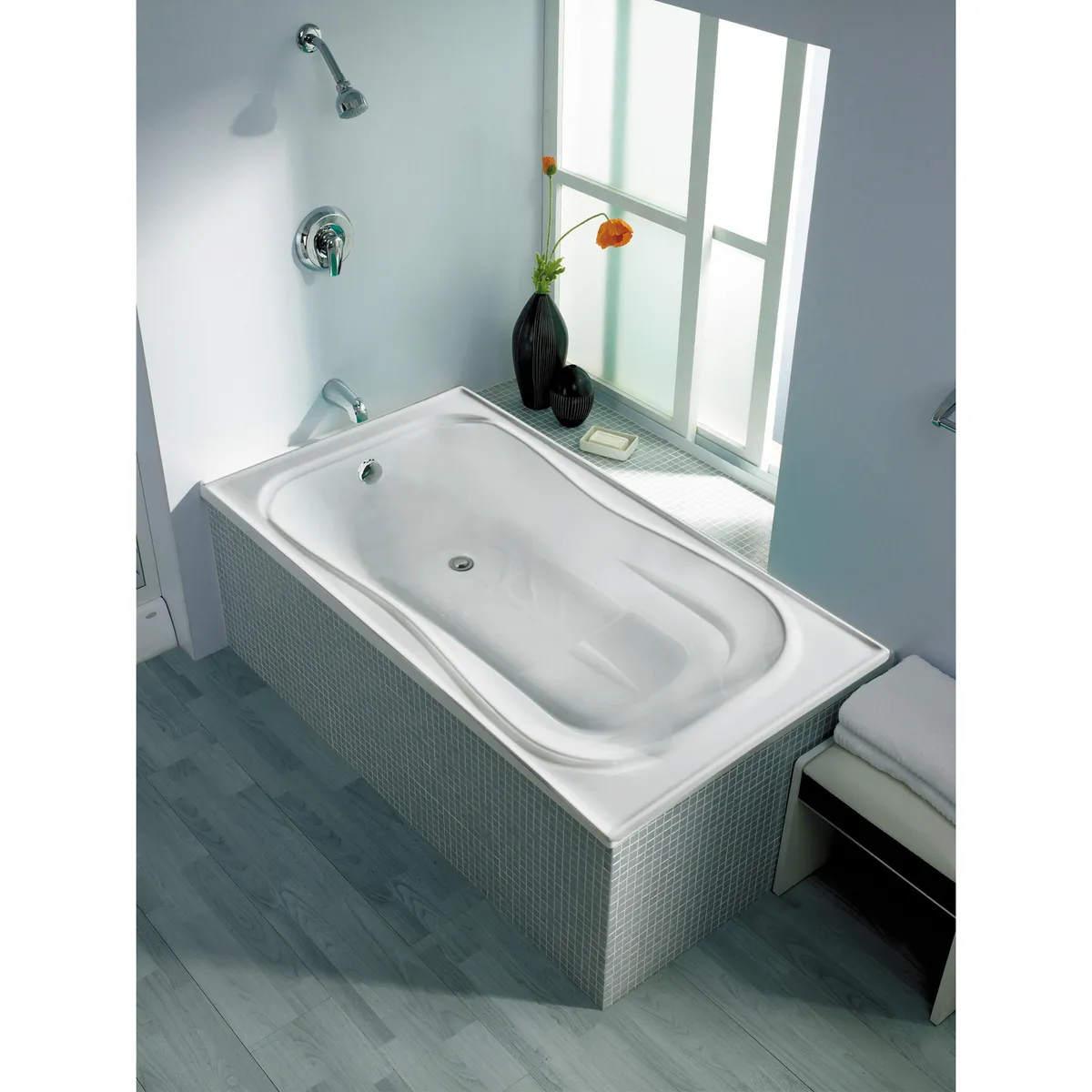 SENSI DACQUA - Tina de Baño Rectangular Relax 150x80cm Bone