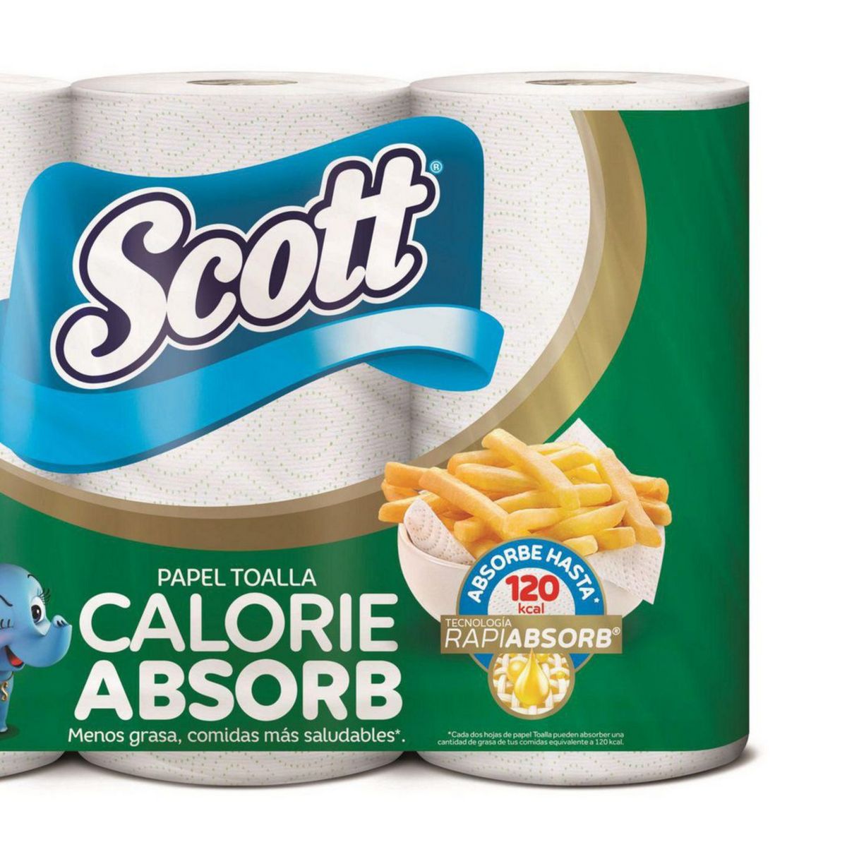 SCOTT - Papel Toalla Para Cocina x 3 Unidades