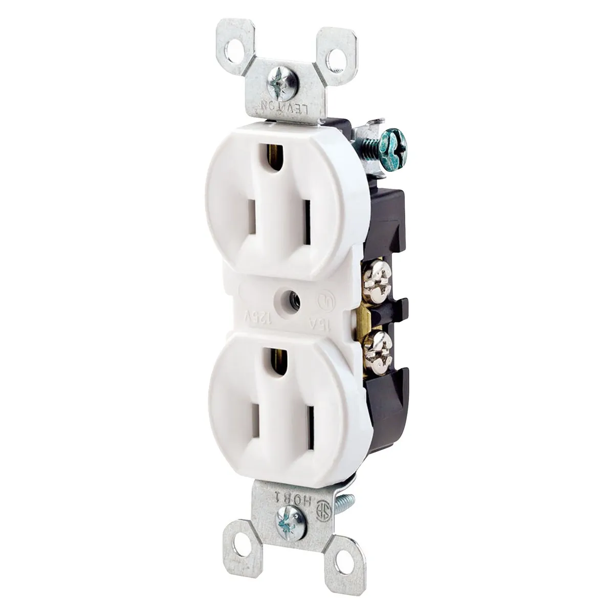 LEVITON - Tomacorriente Leviton doble Empotrable L/T 15A 250V Blanco