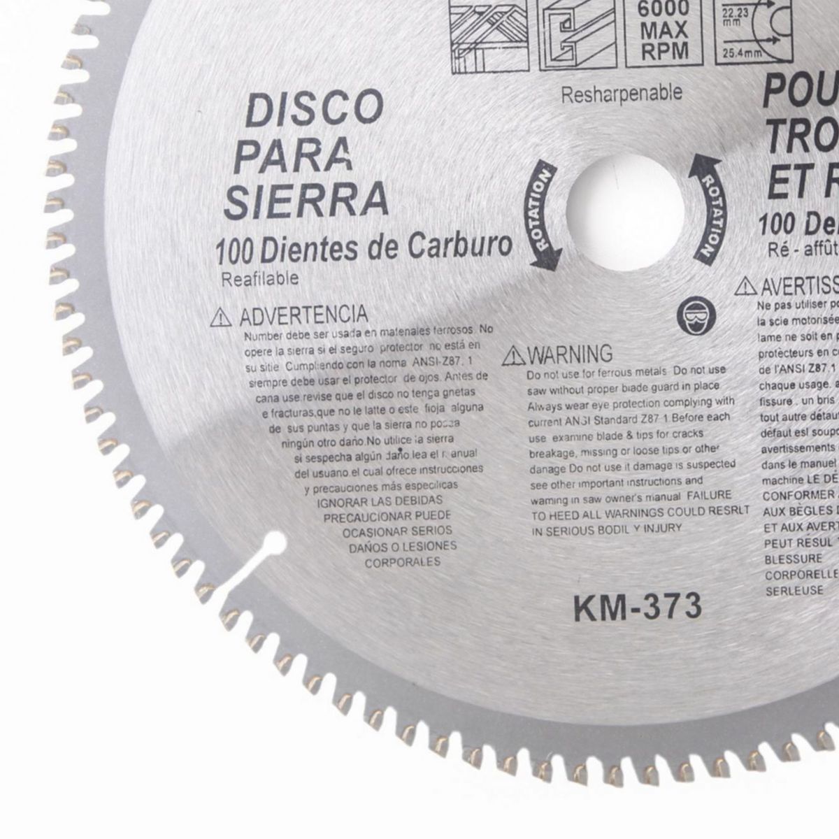 MAJOR - Disco Sierra para Alumino 10" Major