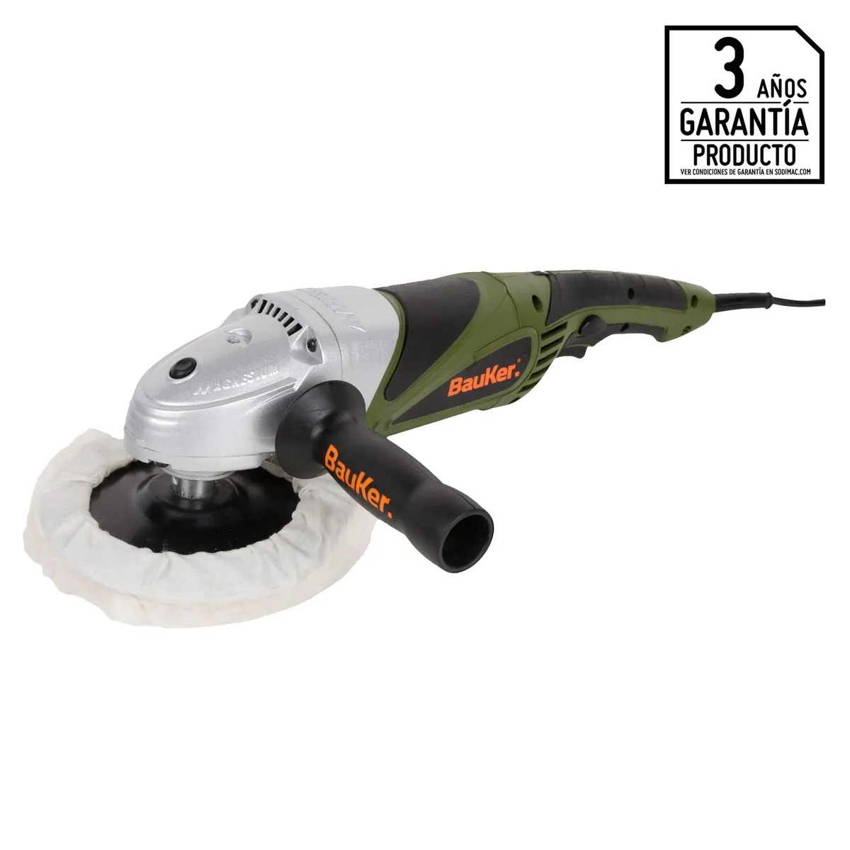 BAUKER - Pulidora para Autos Orbital Eléctrica Bauker 7'' 1300W