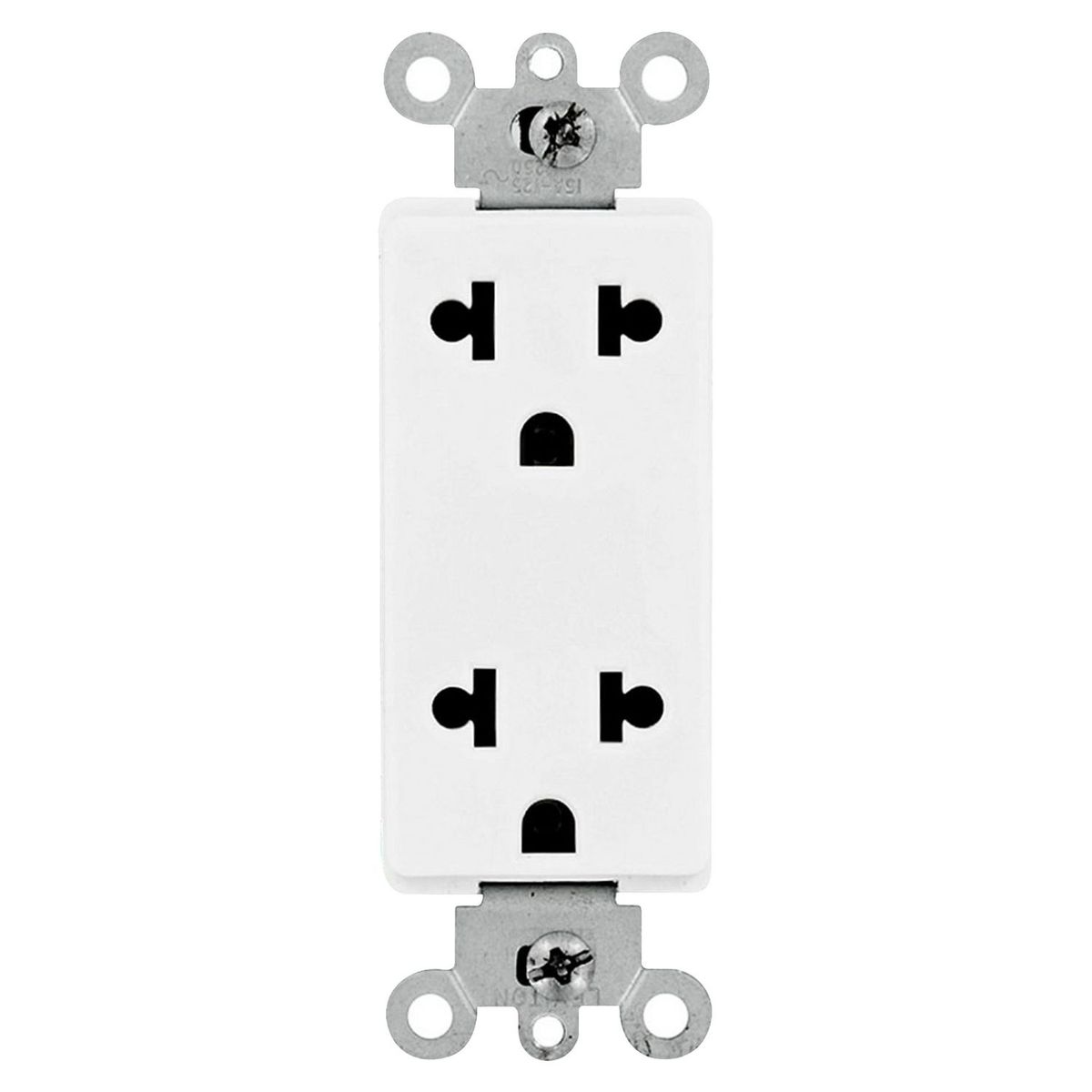 LEVITON - Tomacorriente Leviton doble Empotrable Decora Blanco