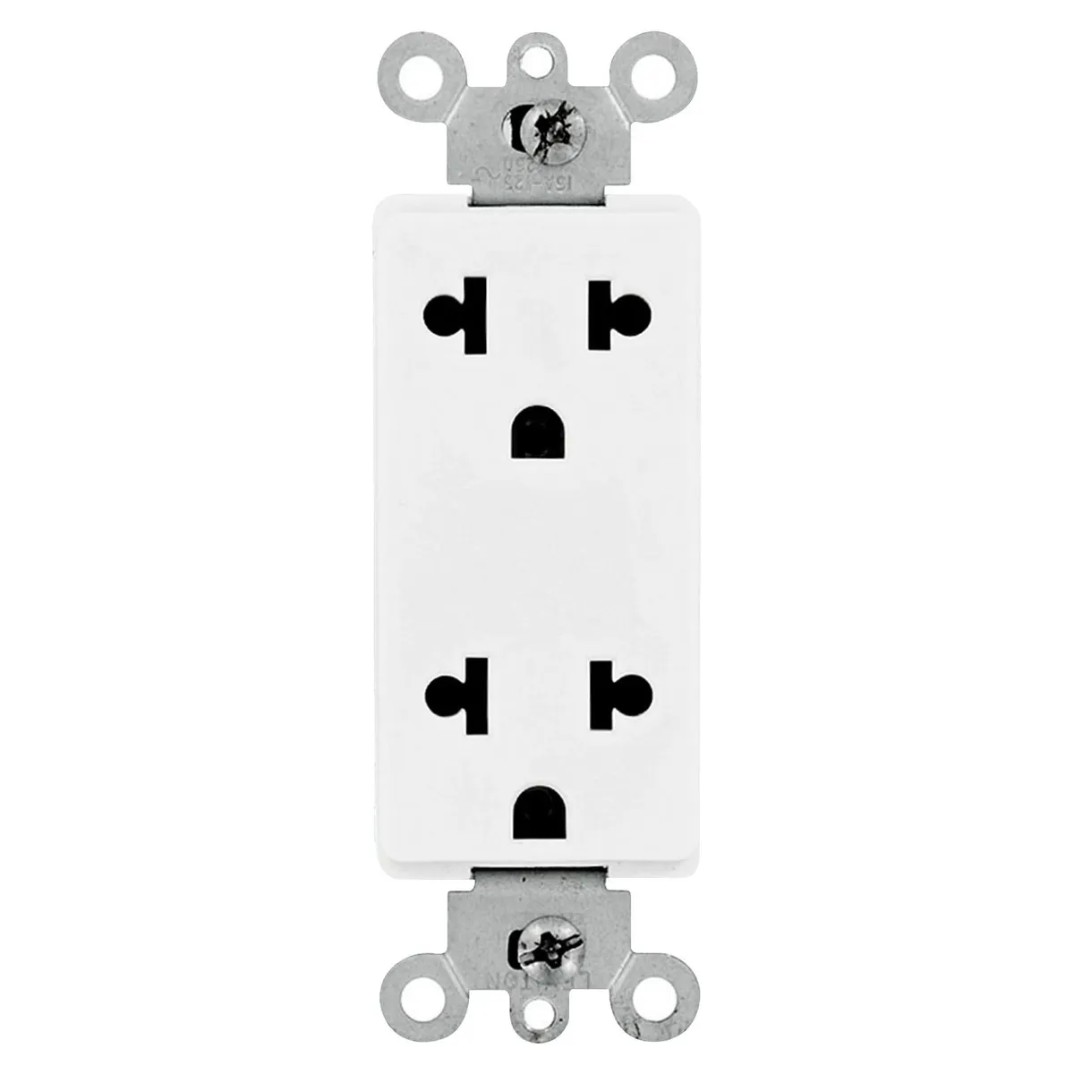LEVITON - Tomacorriente Leviton doble Empotrable Decora Blanco