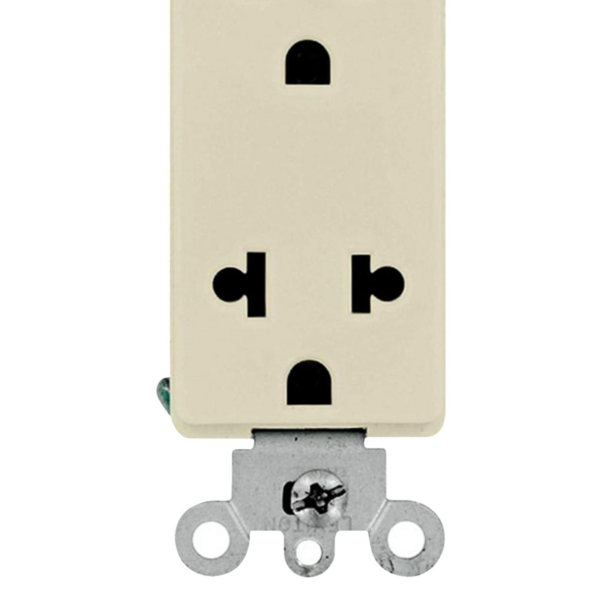 LEVITON - Tomacorriente Leviton doble Empotrable Decora Universal 2x15A L/T 250V Marfil