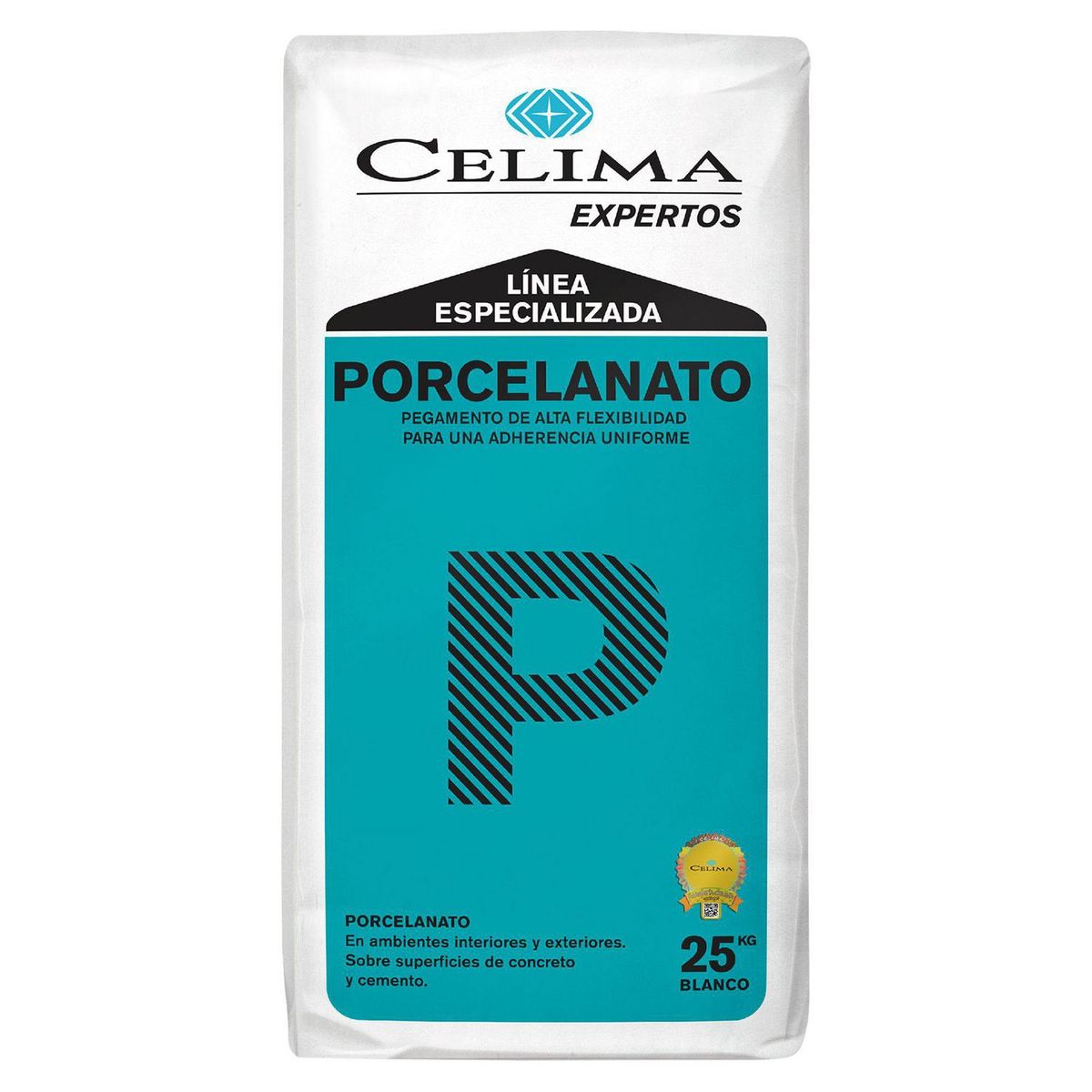 CELIMA - Pegamento en Polvo Blanco Porcelanato 25kg