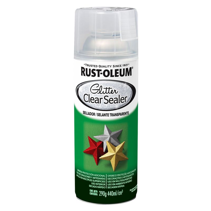  - Aerosol acabado tipo  Brillantina Sellador Transparente 290Gr.