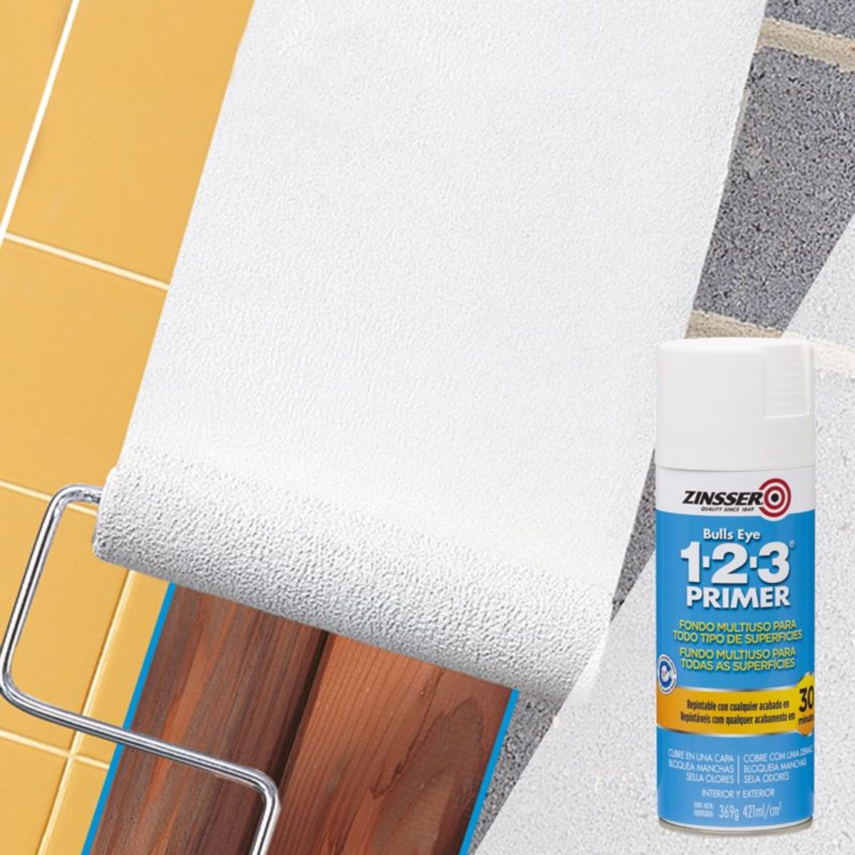 RUST OLEUM - Aerosol Zinsser 123 Fondo Multiuso 368 Gr