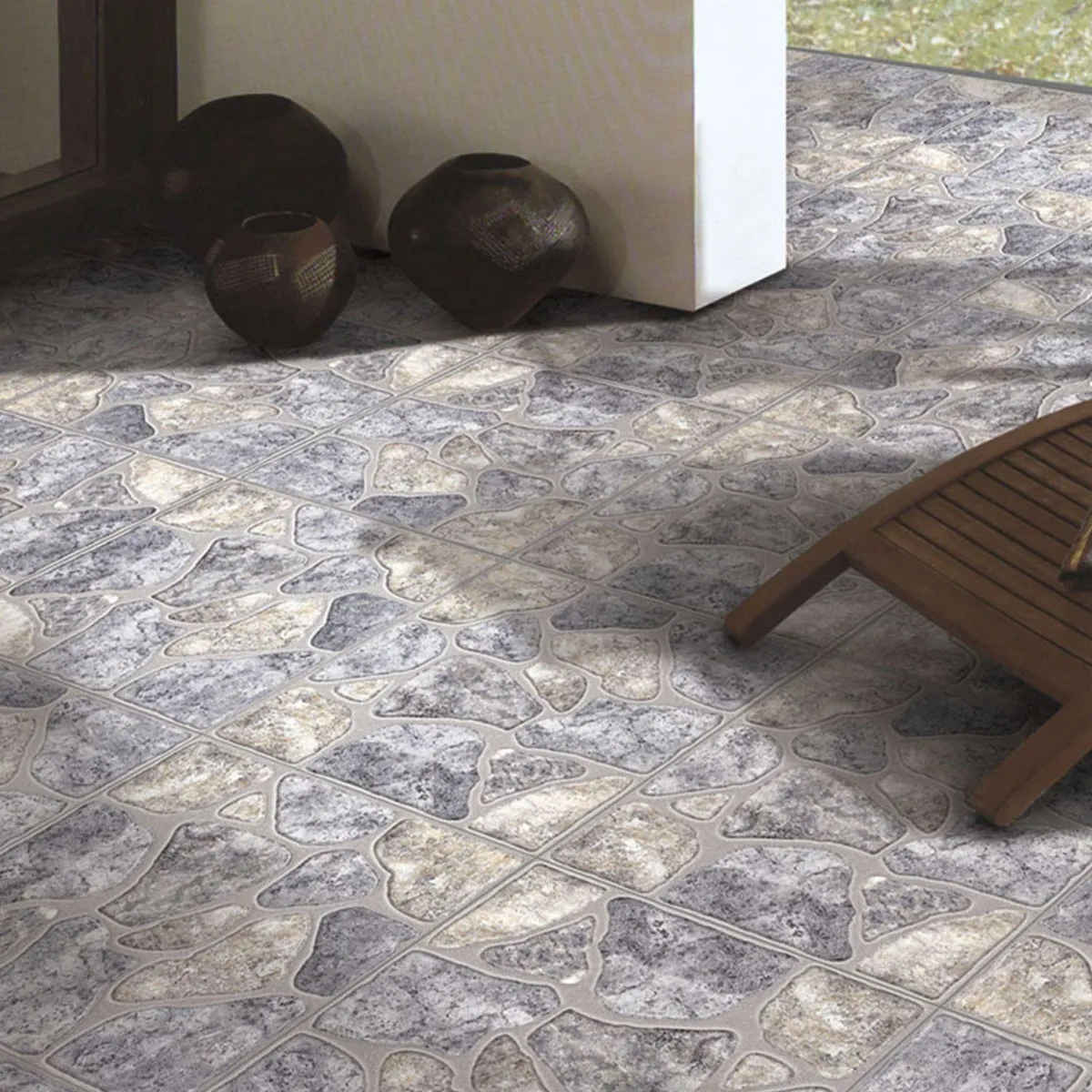 Cerámica Gris 46x46 Rústicas Mate 2.08 m2, marca SAN LORENZO - Foto 2