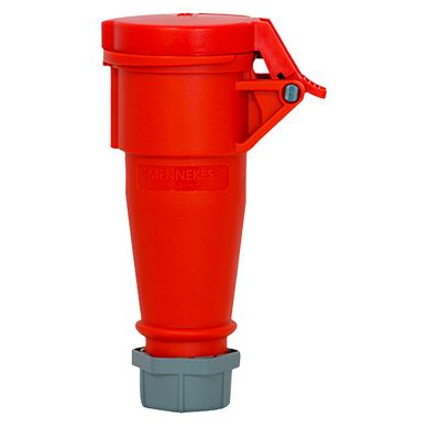 Toma Aereo 16AMP 3P+T 415V Rojo 6H IP44