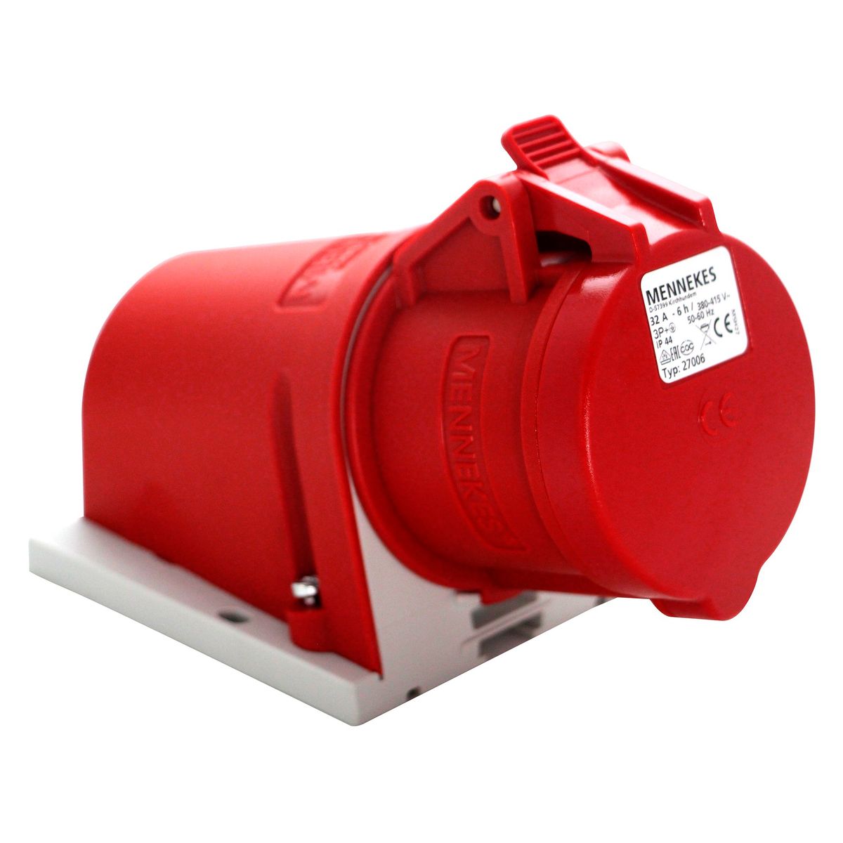 MENNEKES - Toma Visible 32AMP 3P+T 415V Rojo 6H IP44