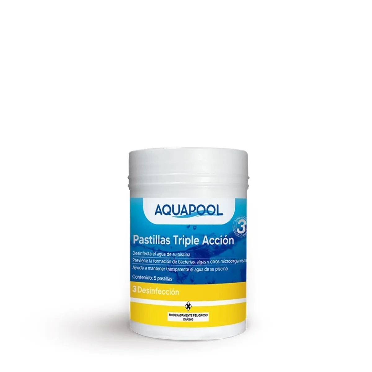 AQUAPOOL - Cloro en Pastilla Triple Acción 1 kg