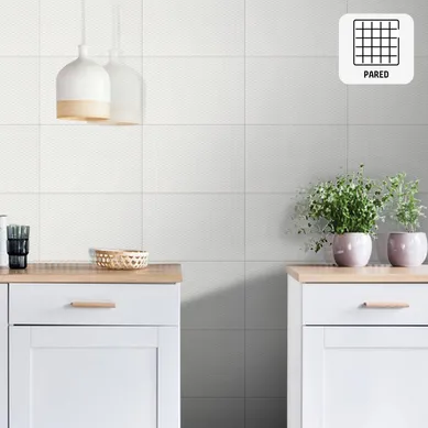 Ceramica Blanco Liso 25x40cm 1.5m2