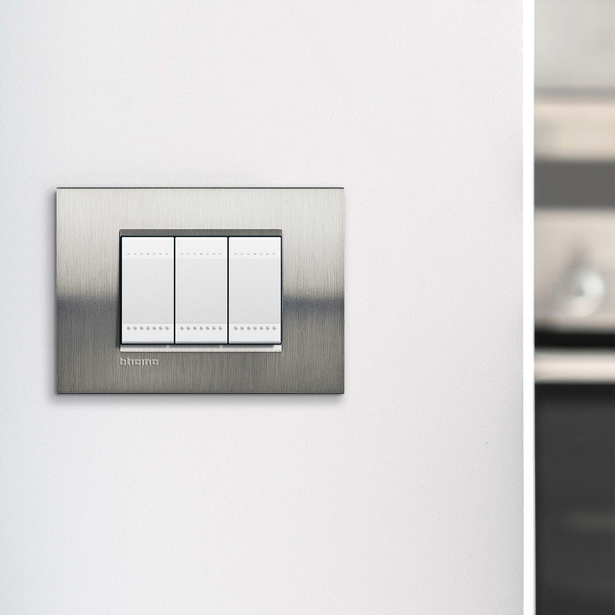 BTICINO - Placa Living Light Azul Acero