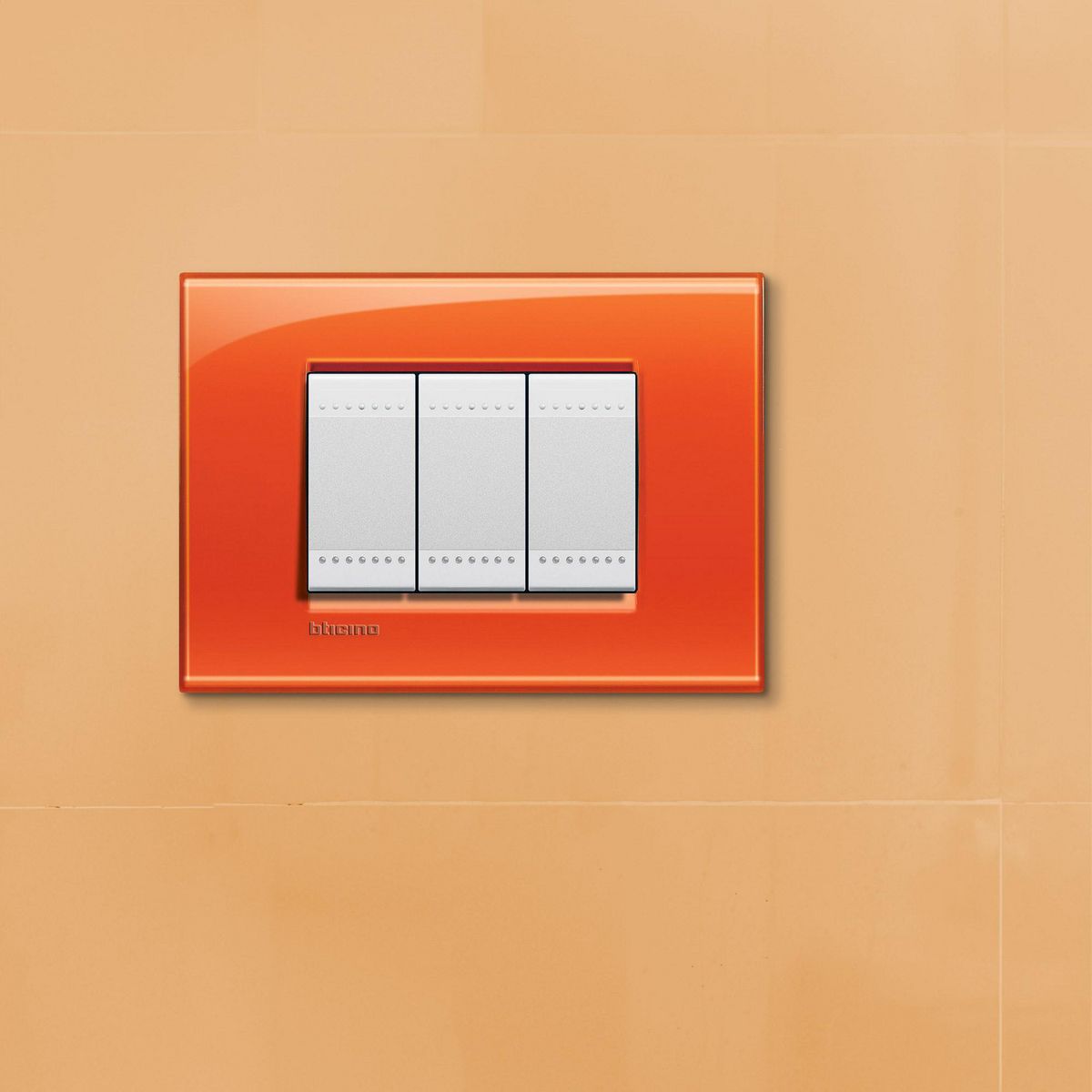 BTICINO - Placa Living Light Naranja