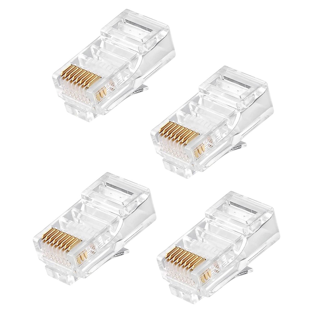 DAIRU - Conectores Cable de Red RJ45 4 Piezas Dairu