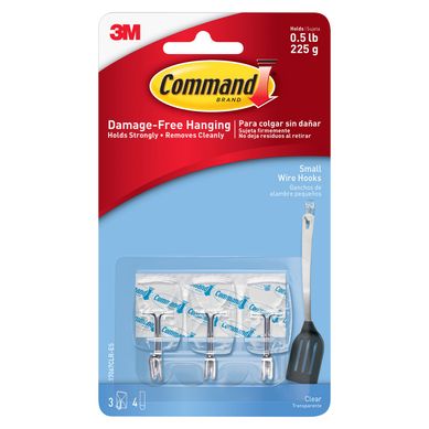 Gancho Command 3M Alambre Transparente x 3 unid