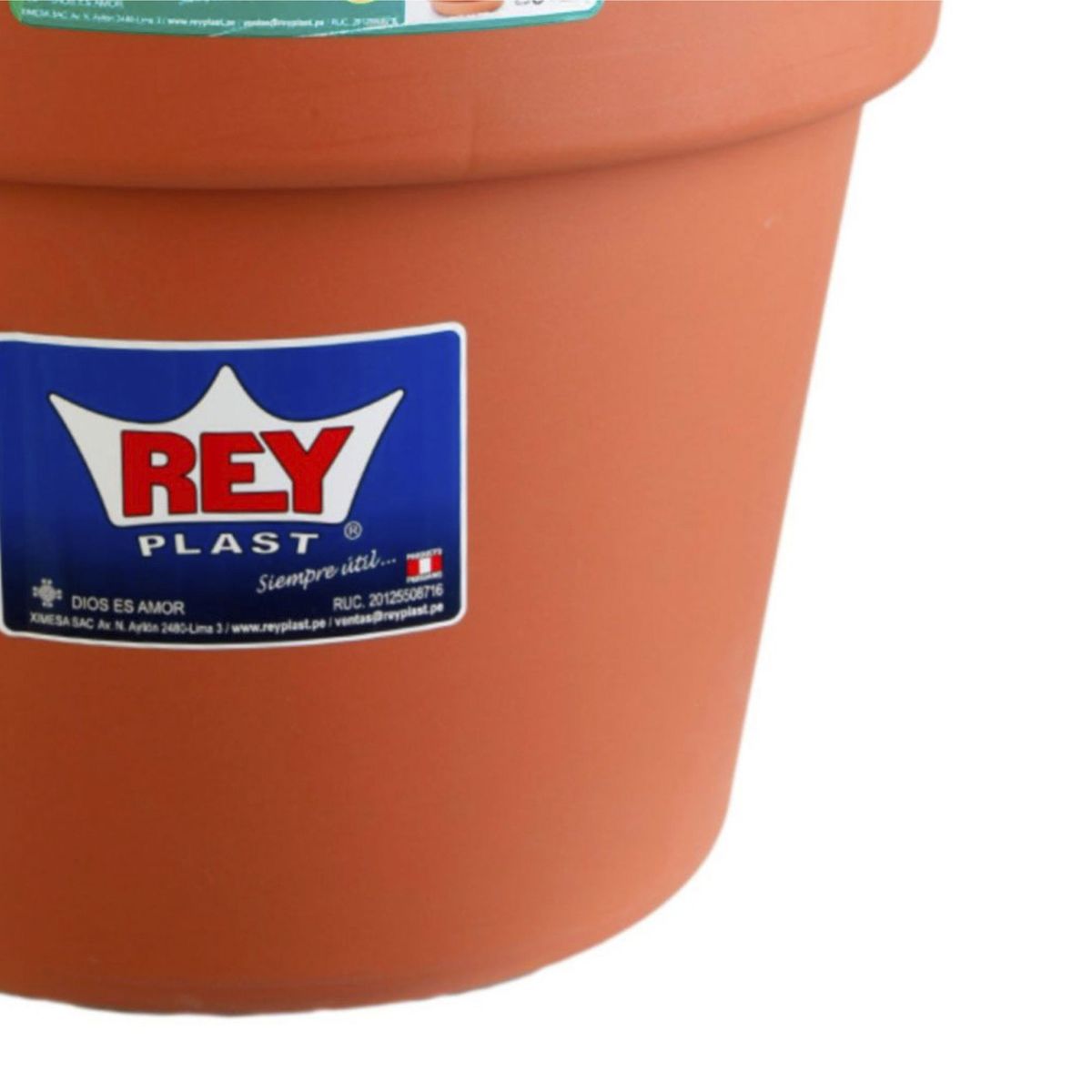 REYPLAST - Maceta Durakotta con Base Naranja 45.5x35.6x